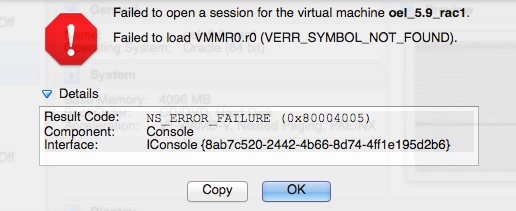 niresh mavericks error loading drivers virtualbox vs vmware